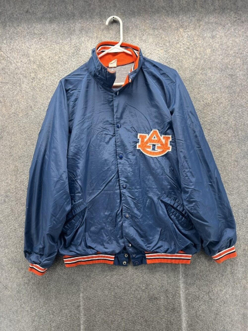 Vintage Auburn Tigers Jacket Mens 2XL Blue NCAA Football Russell Athletic 90s